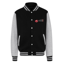 Load image into Gallery viewer, Unisex College Sweat Jacket - black/heather grey
