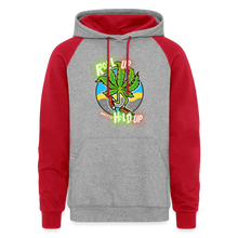 Load image into Gallery viewer, Colorblock Hoodie - heather grey/red
