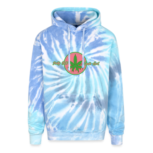 Adult Tie Dye Hoodie - blue lagoon