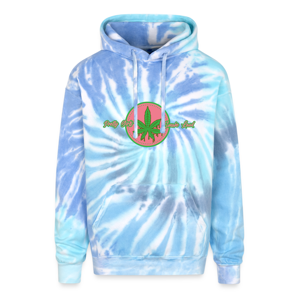 Adult Tie Dye Hoodie - blue lagoon