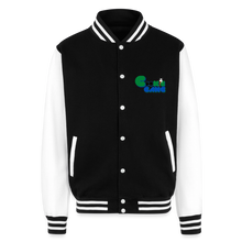 Load image into Gallery viewer, Unisex College Sweat Jacket - black/white
