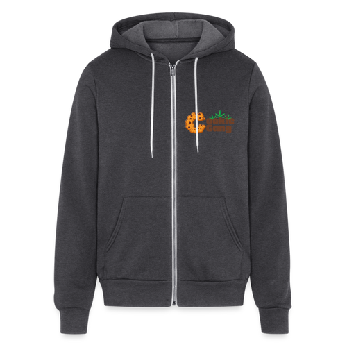 Bella + Canvas Unisex Full Zip Hoodie - charcoal grey