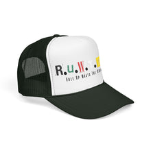 Load image into Gallery viewer, Trucker Hat — Rusted Retro Gas Pump Logo (Foam Front)

