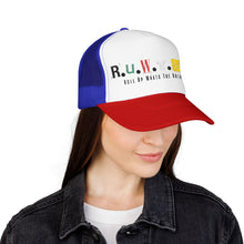 Load image into Gallery viewer, Trucker Hat — Rusted Retro Gas Pump Logo (Foam Front)
