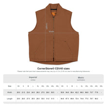 Load image into Gallery viewer, Embroidered Washed Duck Cloth Vest — Durable Workwear Vest with Green Camo Patch
