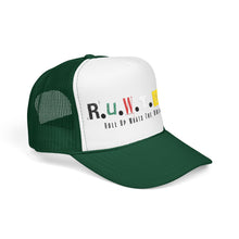 Load image into Gallery viewer, Trucker Hat — Rusted Retro Gas Pump Logo (Foam Front)
