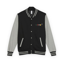 Load image into Gallery viewer, Letterman Jacket - Retro Color Block 'Hustle' Chest Logo
