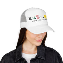 Load image into Gallery viewer, Trucker Hat — Rusted Retro Gas Pump Logo (Foam Front)
