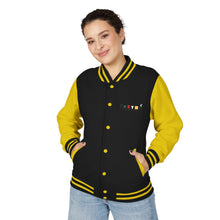 Load image into Gallery viewer, Letterman Jacket - Retro Color Block 'Hustle' Chest Logo
