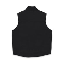 Load image into Gallery viewer, Embroidered Washed Duck Cloth Vest — Durable Workwear Vest with Green Camo Patch
