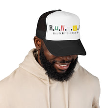 Load image into Gallery viewer, Trucker Hat — Rusted Retro Gas Pump Logo (Foam Front)
