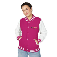 Load image into Gallery viewer, Letterman Jacket - Retro Color Block 'Hustle' Chest Logo
