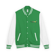 Load image into Gallery viewer, Letterman Jacket - Retro Color Block 'Hustle' Chest Logo

