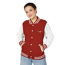 Load image into Gallery viewer, Letterman Jacket - Retro Color Block 'Hustle' Chest Logo
