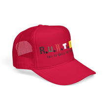 Load image into Gallery viewer, Trucker Hat — Rusted Retro Gas Pump Logo (Foam Front)
