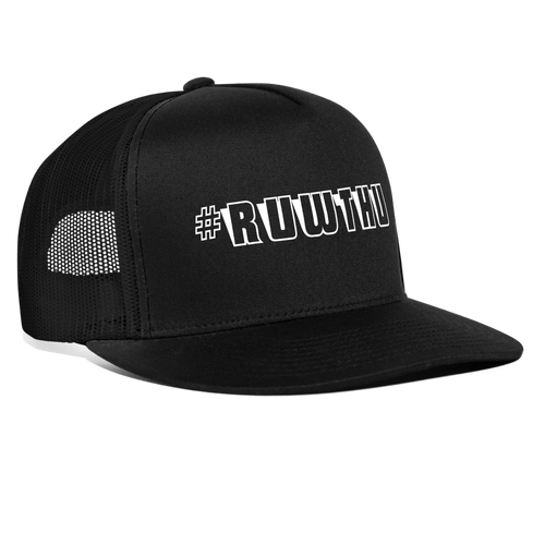 Truckers hat - black/black